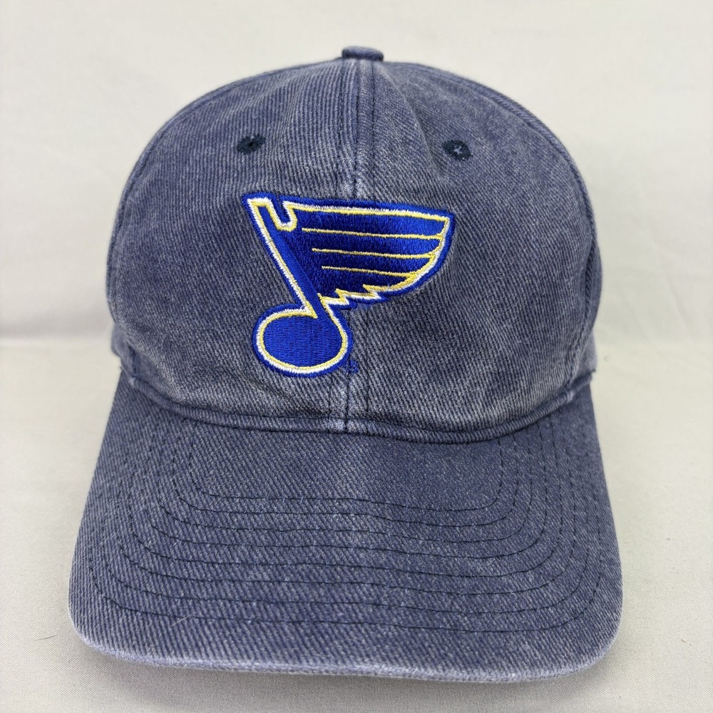 St. Louis Blues Hat Pepsi Logo NHL Mens OSFM Blue Snapback Cap